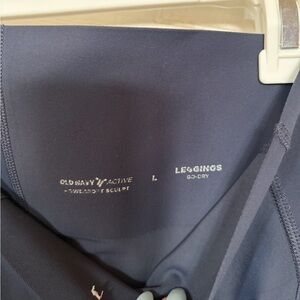 Old Navy navy blue sculpt high waisted leggings